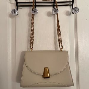 Cream Charles and Keith crossbody